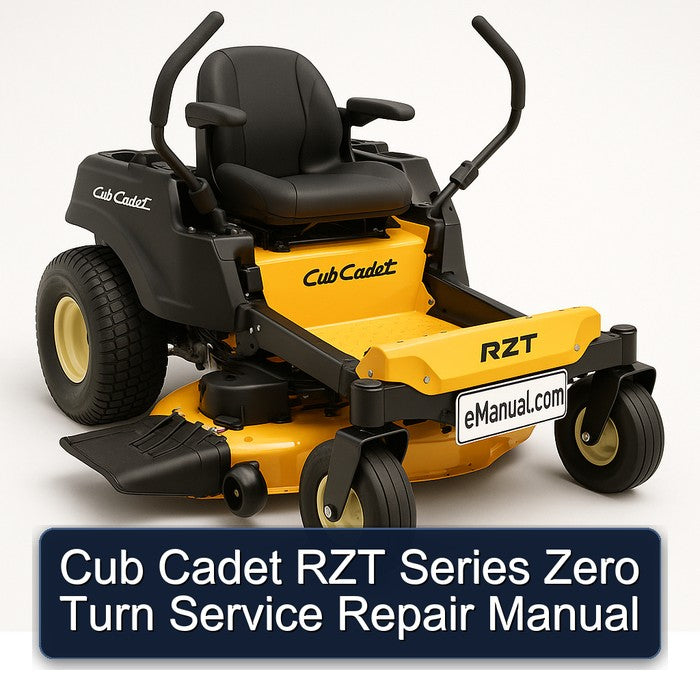 Cub Cadet RZT Series Zero Turn Service Repair Workshop Manual PDF