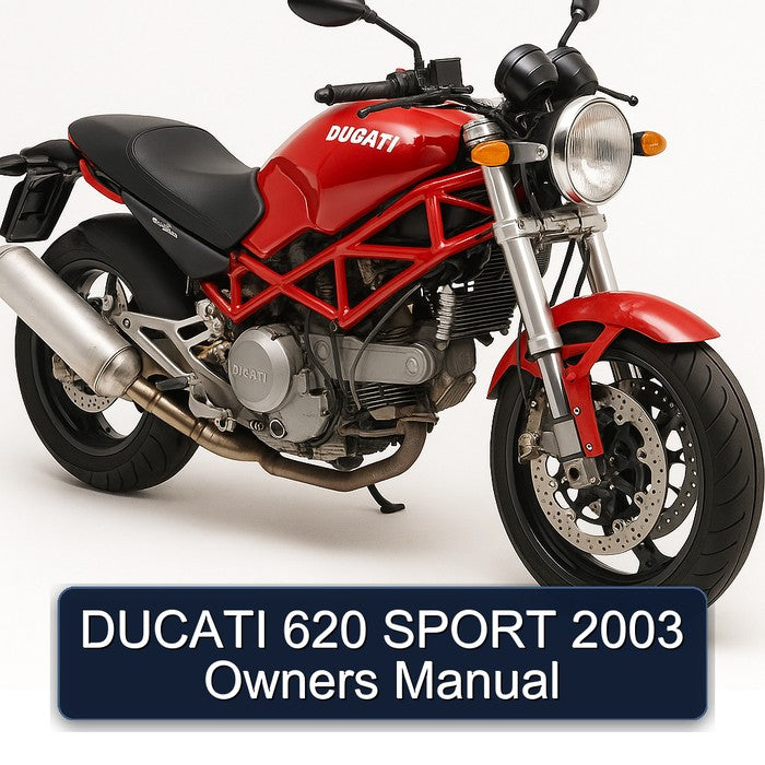 2003 Ducati 620 Sport Owners Owner's Manual PDF