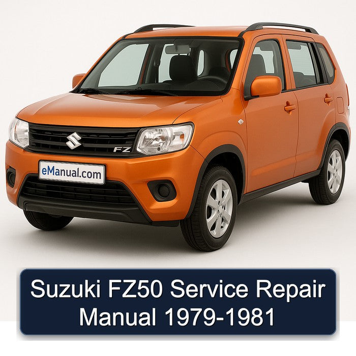 1979-1981 Suzuki FZ Models FZ50 Service Repair Workshop Manual PDF