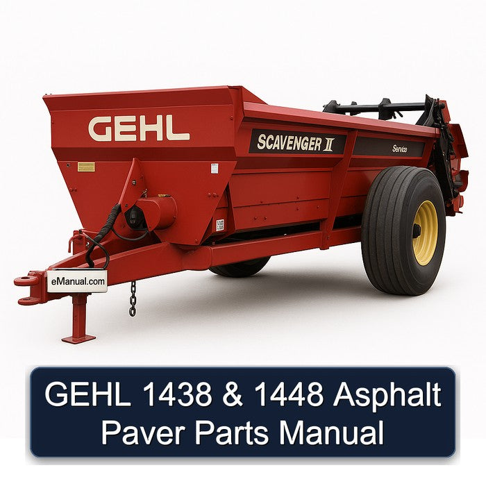 Gehl 1438 1448 Asphalt Paver Parts Catalog PDF