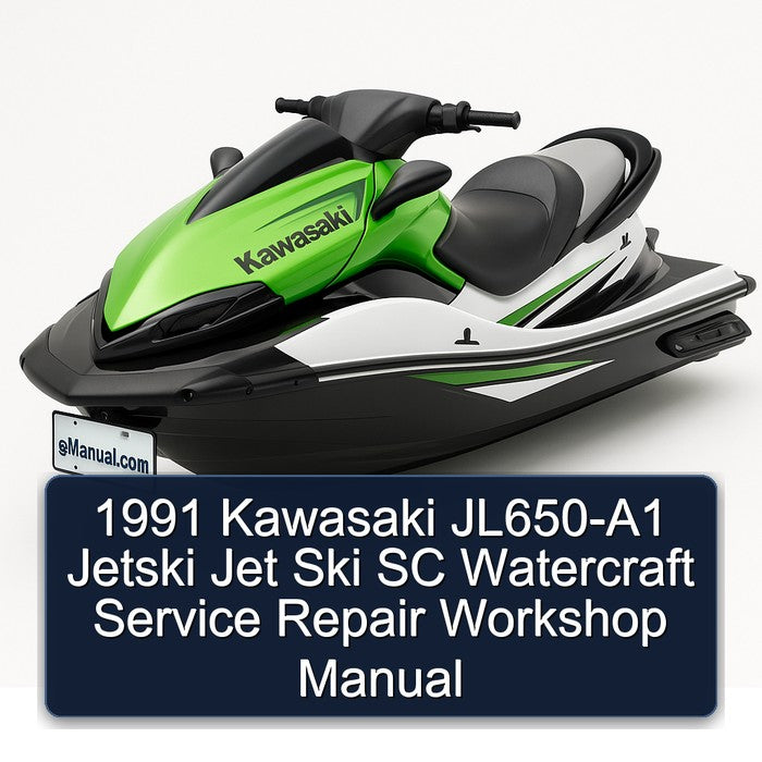 1991 Kawasaki Jl650-a1 Jetski Jet Ski Sc Watercraft Service Repair Workshop Manual PDF
