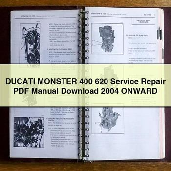 2004 Ducati 620 Monster 400 Onward Service Repair Workshop Manual PDF