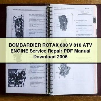 BOMBARDIER ROTAX 800 V 810 ATV Engine Service Repair Manual 2006