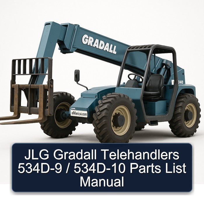 JLG Gradall Telehandlers 534D-9 / 534D-10 Parts Catalog PDF