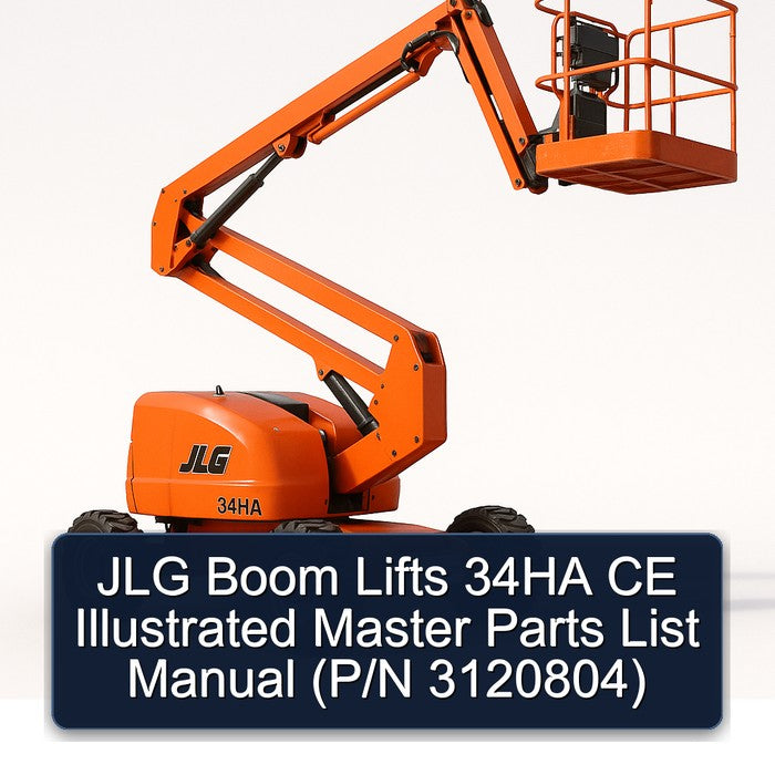 JLG Boom Lifts 34HA CE Illustrated Master (p/n 3120804) Parts Catalog PDF