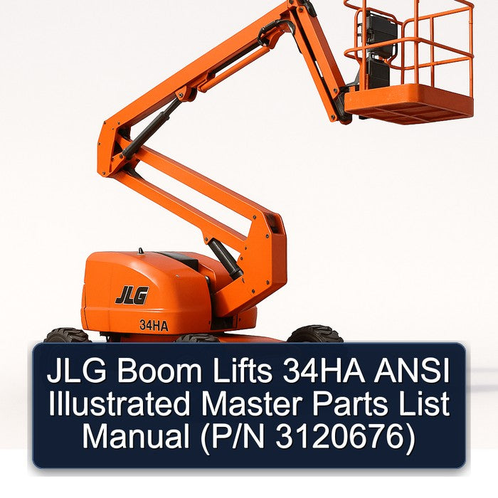 JLG Boom Lifts 34HA Ansi Illustrated Master (p/n 3120676) Parts Catalog PDF