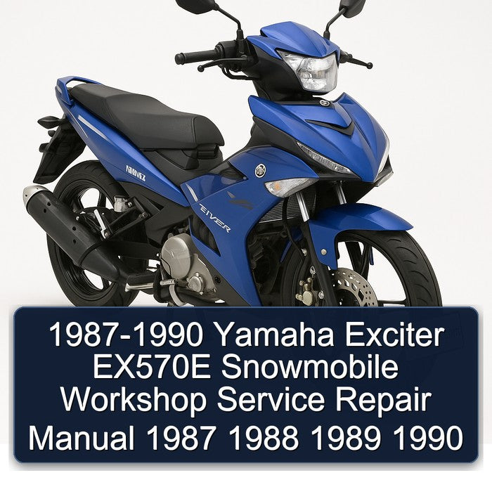 1987-1990 Yamaha Exciter EX570E Snowmobile Service Repair Workshop Manual PDF