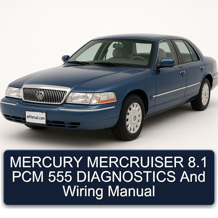 Mercury Mercruiser 8.1 PCM 555 Diagnostics Electrical Wiring Diagrams PDF
