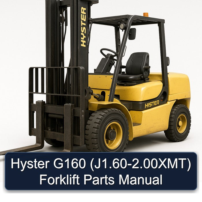 Hyster G160 (j1.60-2.00xmt) Forklift J1.60 2.00XMT Parts Catalog PDF