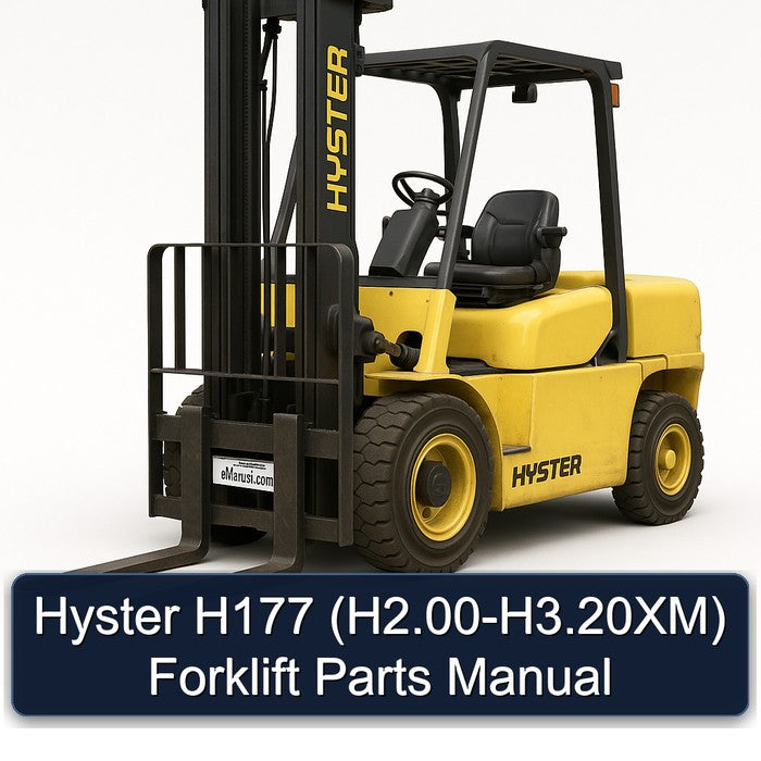 Hyster H177 (h2.00-h3.20xm) Forklift H2.00 H3.20XM Parts Catalog PDF
