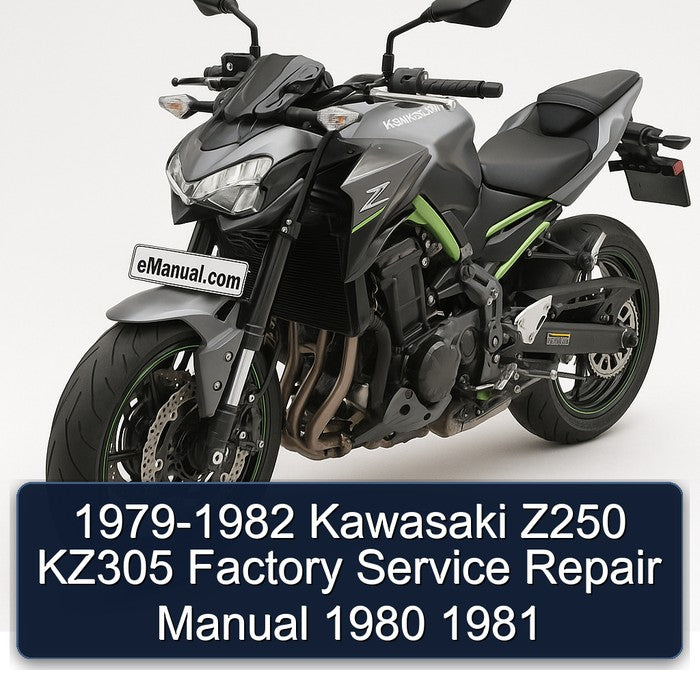 1979-1982 Kawasaki Z Series Z250 KZ305 Service Repair Workshop Manual PDF
