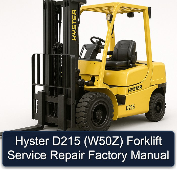 Hyster D215 (W50Z) Forklift W50Z Service Repair Workshop Manual PDF