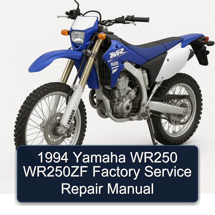 1994 Yamaha WR Models WR250 WR250ZF Service Repair Workshop Manual PDF