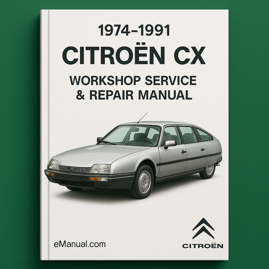 1974-1991 Citroën CX Workshop Service Repair Manual (EN-FR-DE)