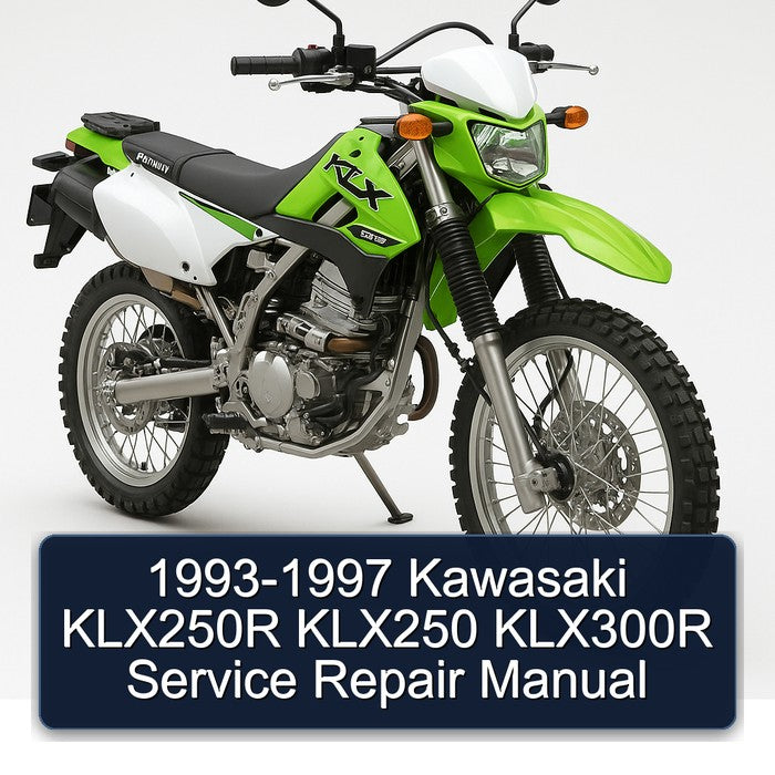 1993-1997 Kawasaki KLX Series KLX250R KLX250 KLX300R Service Repair Workshop Manual PDF