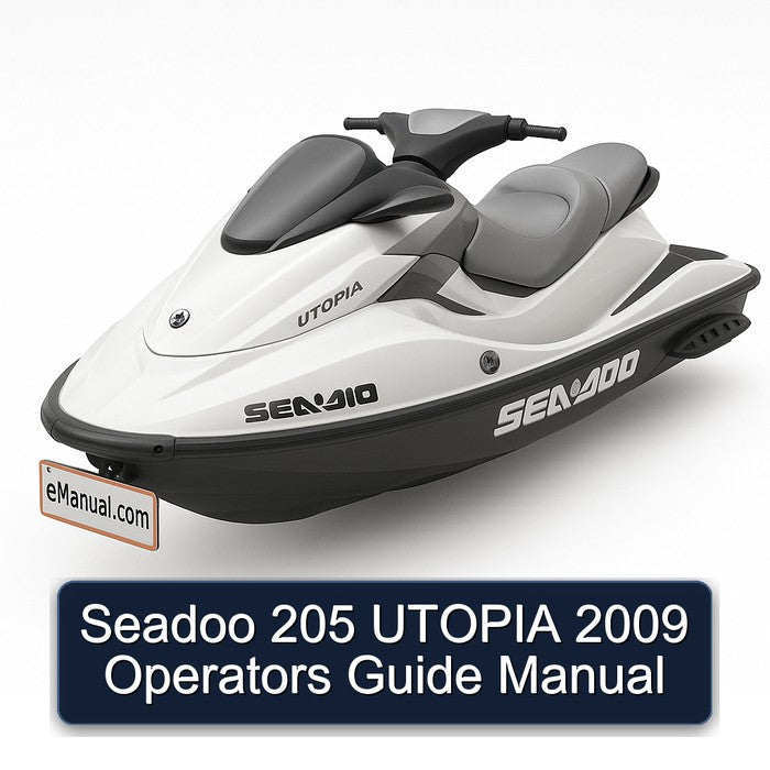2009 Seadoo 205 Utopia Operators Service Repair Workshop Manual PDF