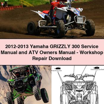 2012-2013 Yamaha GRIZZLY 300 Service Manual and ATV Owners Manual-Workshop Repair