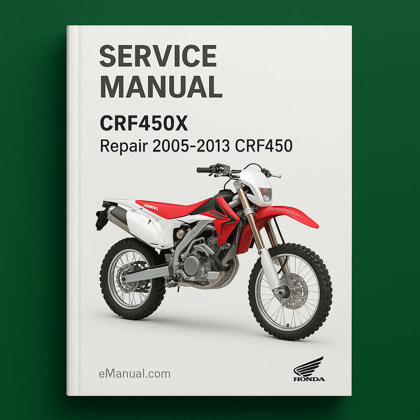 CRF450X Service Manual Repair 2005-2013 CRF450
