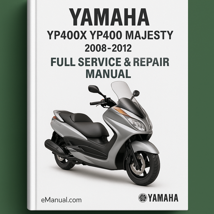 Yamaha YP400X YP400 MAJESTY Full Service & Repair Manual 2008-2012