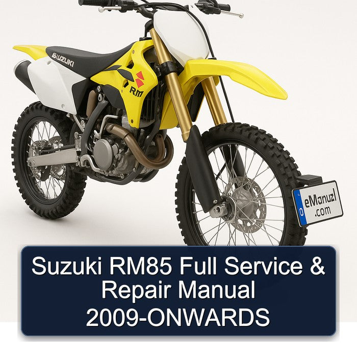 2009 Suzuki RM Series RM85 -onwards Service Repair Workshop Manual PDF