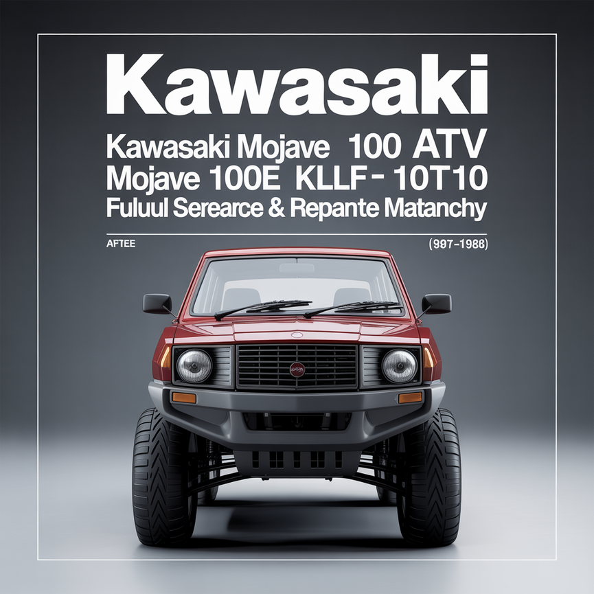 KAWASAKI MOJAVE 110 MOJAVE 110E KLF110 Full Service Repair Manual 1987-1988