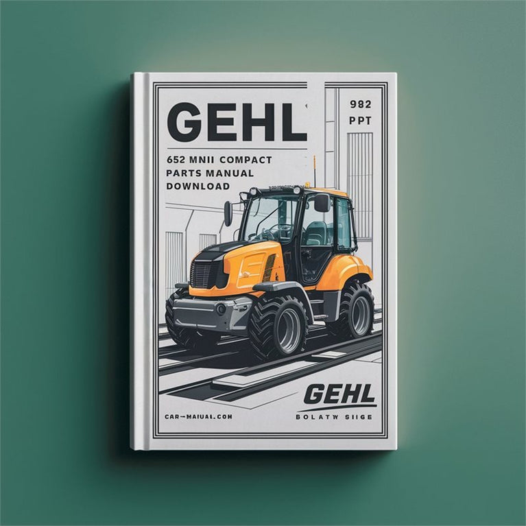 Gehl 652 Mini Compact Excavator Parts 908544 Catalog PDF