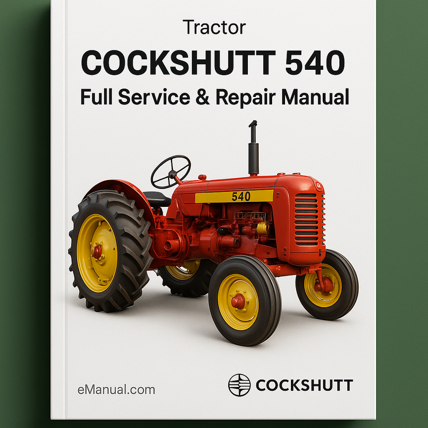Cockshutt 540 Tractor Full Service Repair Manual