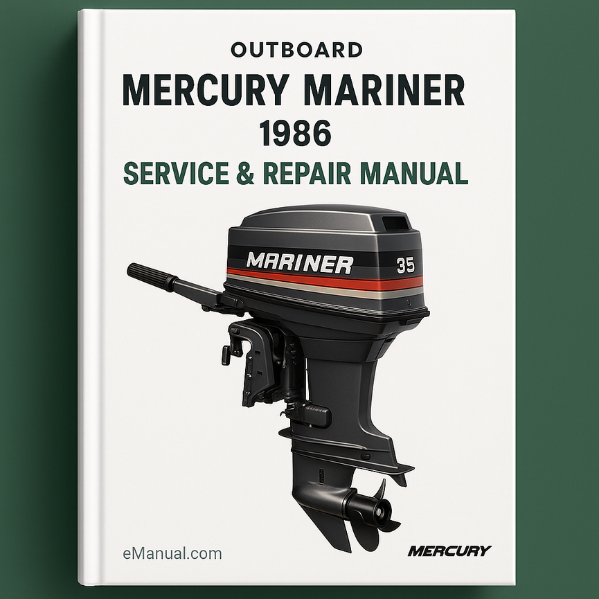 Mercury Mariner 1986 35HP Outboard Service Repair Manual