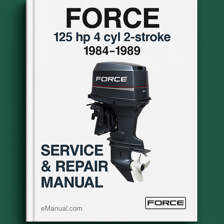 Force 125 hp 4 cyl 2-stroke 1984-1989 Service Repair Manual