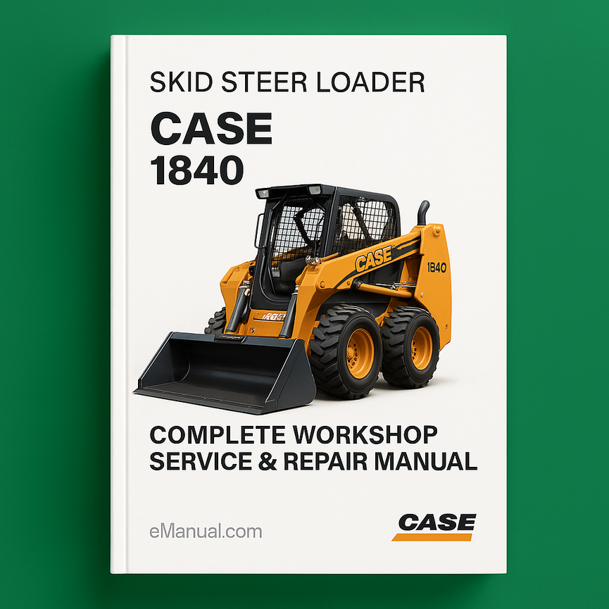 Case 1840 Skid Steer Loader Complete Workshop Service Repair Manual