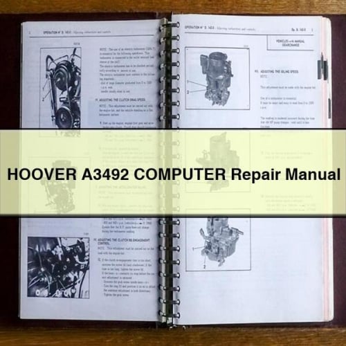 HOOVER A3492 COMPUTER Repair Manual