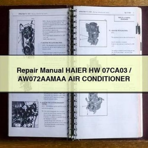 Repair Manual HAIER HW 07CA03 / AW072AAMAA AIR CONDITIONER