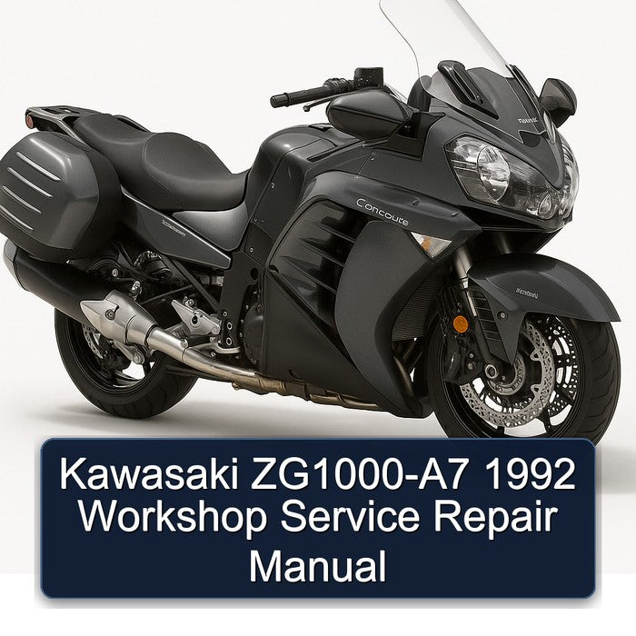 1992 Kawasaki Concours Models Zg1000-a7 Service Repair Workshop Manual PDF