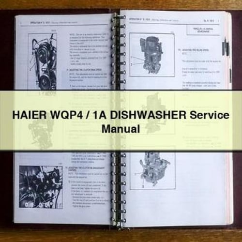 HAIER WQP4 / 1A DISHWASHER Service Manual