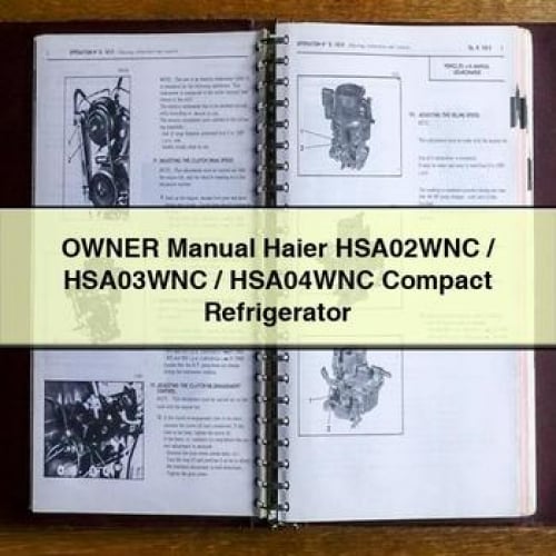 Owner Manual Haier HSA02WNC / HSA03WNC / HSA04WNC Compact Refrigerator