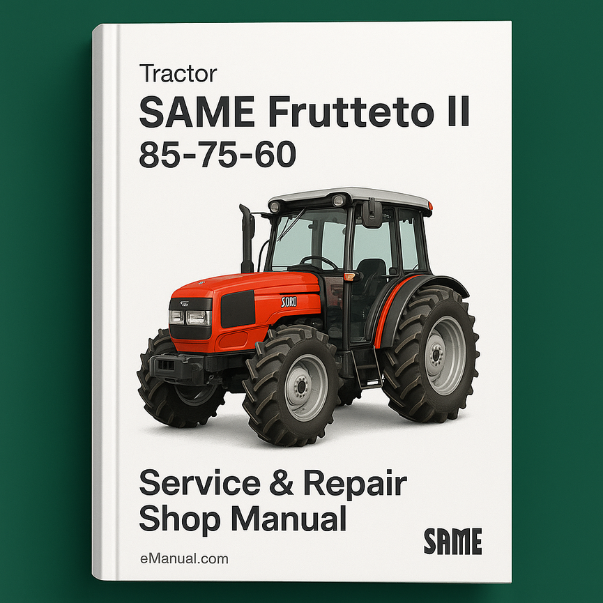 Same Frutteto II 85-75-60 Tractor Service Repair Shop Manual
