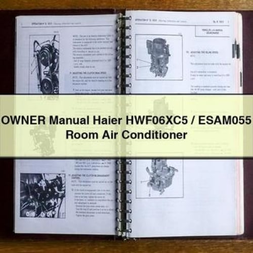 Owner Manual Haier HWF06XC5 / ESAM055 Room Air Conditioner