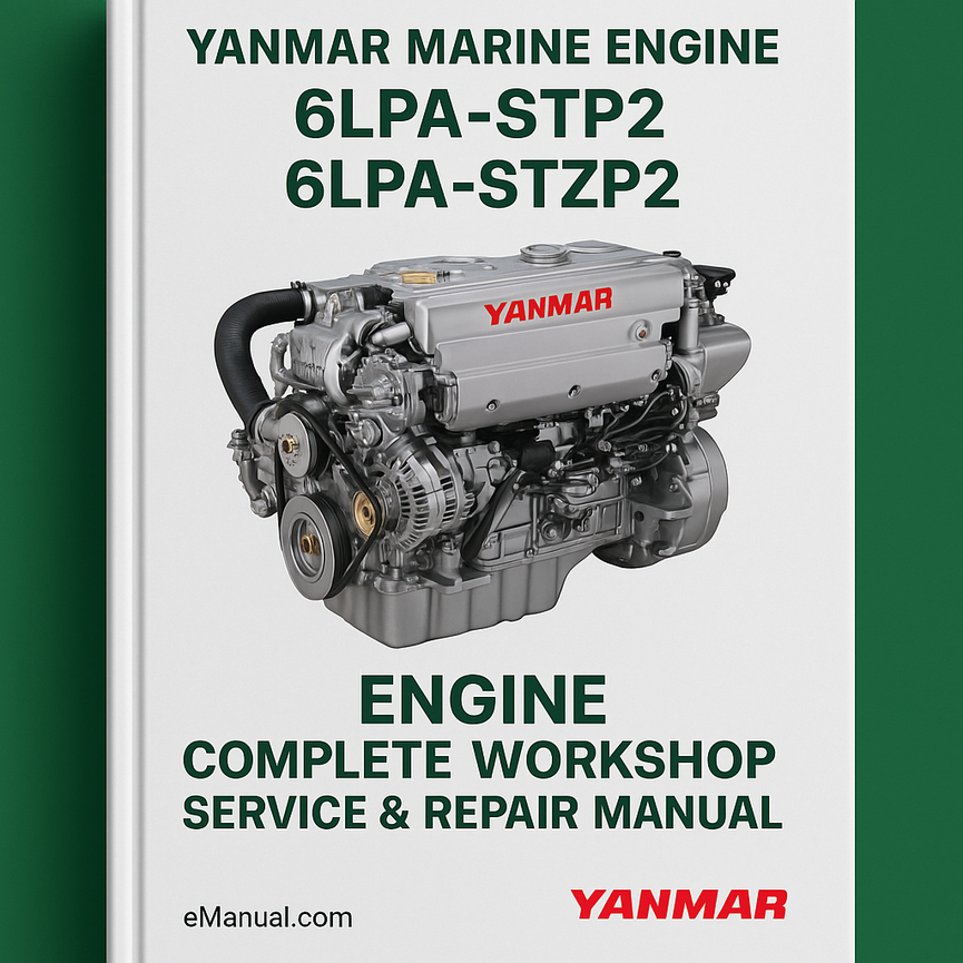 Yanmar Marine Engine 6LPA-STP2 6LPA-STZP2 Engine Complete Workshop Service Repair Manual