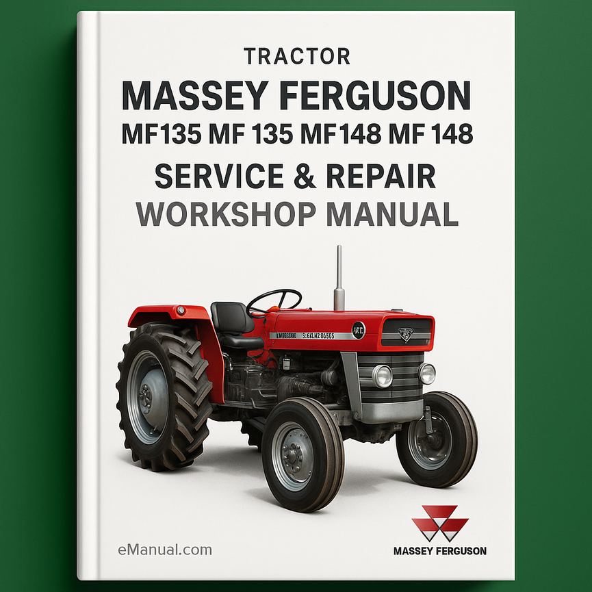 Massey Ferguson MF135 MF 135 MF148 MF 148 Tractor Service Repair Workshop Manual