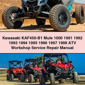 Kawasaki KAF450-B1 Mule 1000 1991 1992 1993 1994 1995 1996 1997 1998 ATV Workshop Service Repair Manual