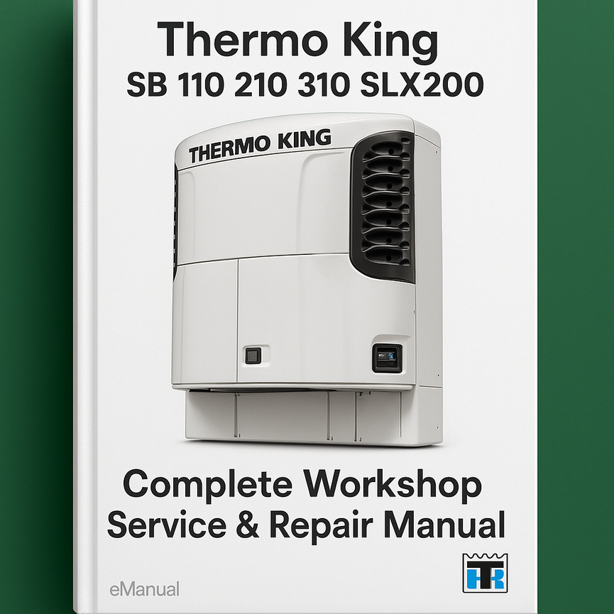 Thermo King SB 110 210 310 SLX200 Complete Workshop Service Repair Manual
