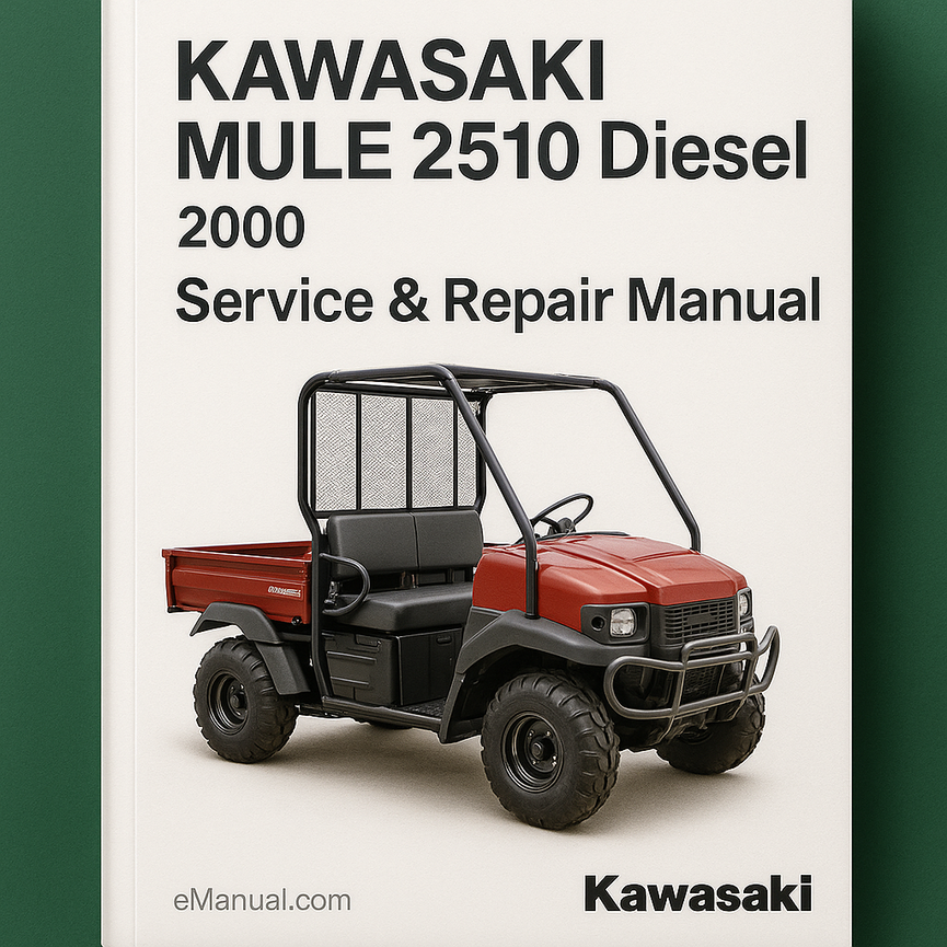 KAWASAKI MULE 2510 Diesel 2000 Service Repair Manual