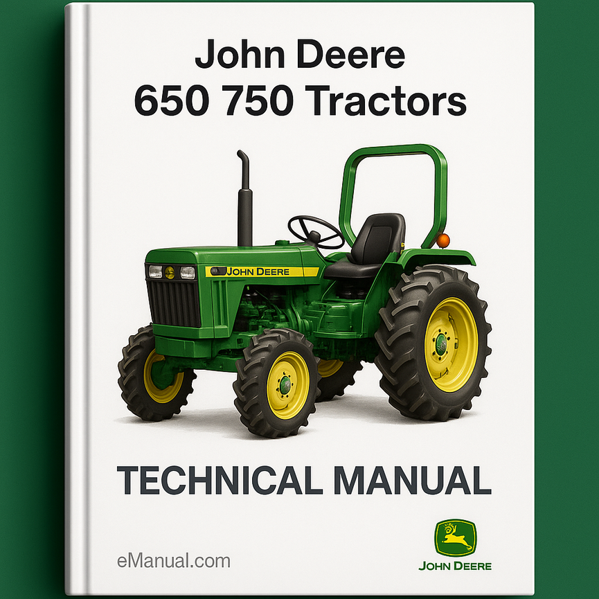 John Deere 650 750 Tractors Technical Manual