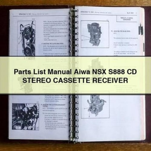 Parts List Manual Aiwa NSX S888 CD Stereo CASSETTE Receiver