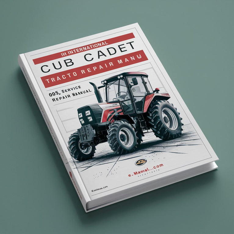 IH International Cub Cadet Tractor 105 WSM Service Repair Manual