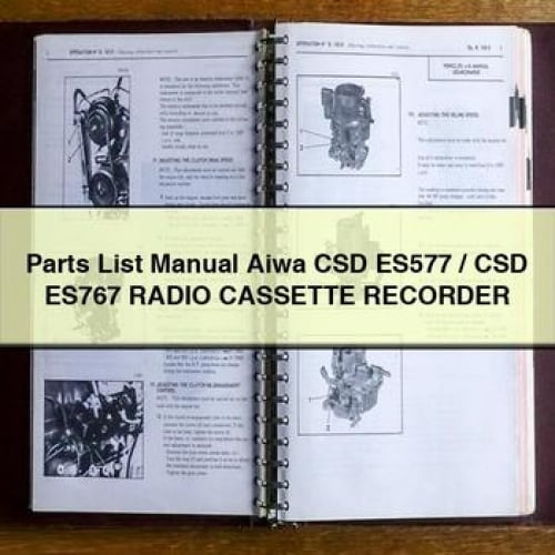 Parts List Manual Aiwa CSD ES577 / CSD ES767 RADIO CASSETTE RECORDER