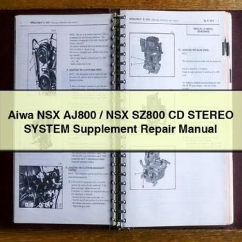 Aiwa NSX AJ800 / NSX SZ800 CD Stereo System Supplement Repair Manual