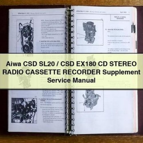 Aiwa CSD SL20 / CSD EX180 CD Stereo RADIO CASSETTE RECORDER Supplement Service Manual