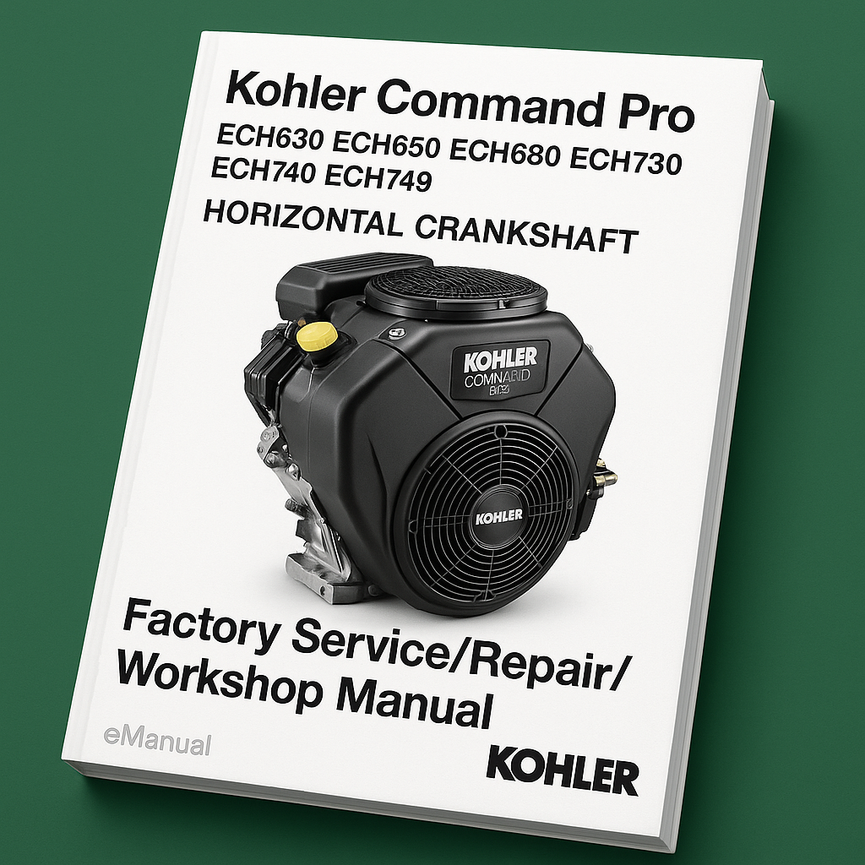 Kohler Command Pro ECH630 ECH650 ECH680 ECH730 ECH740 ECH749 HORIZONTAL CRANKSHAFT engine Factory Service/Repair/ Workshop Manual