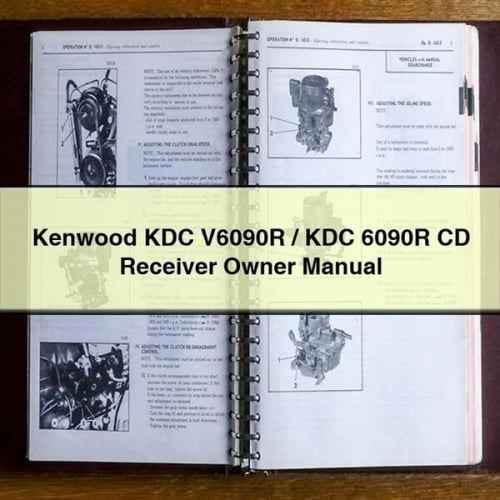 Kenwood KDC V6090R / KDC 6090R CD Receiver Owner Manual